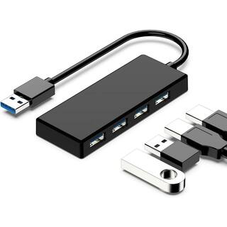 MultiPort USB 3.0 Hub A 4 Porte – Espansione Ultra Portatile Per Laptop, PC, Stampante, Ventola E Lampada