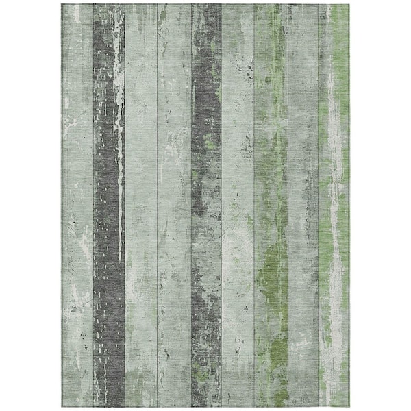 Chantille Machine Washable Indoor/Outdoor Abstract ACN1868 Aloe 3 ft. x 4 ft. Area Rug