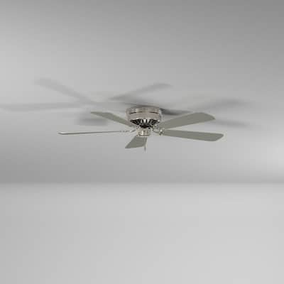 Flush Mount Ceiling Fans Without Lights The Home Depot - Flush Mount Ceiling Fan Without Light White