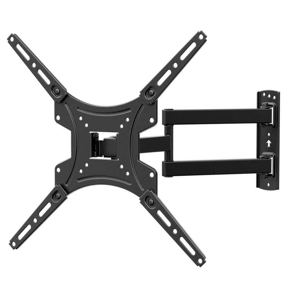 Full Motion Articulating TV Wall Mount Swivel Tilt Extend Bracket for 24-55 in. Max VESA 400 x 400 mm Holds up to 66 lb.