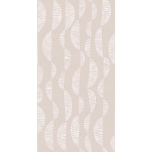 Nikki Chu 30.75 sq. ft. Pink Seychelles Wave Peel and Stick Wallpaper