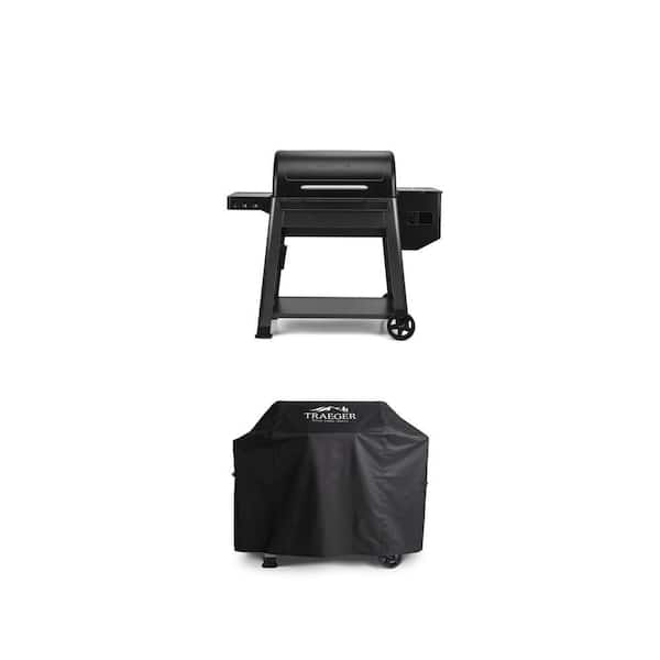 Westwood XL Wood Pellet Grill and Smoker in Black with Grill Cover