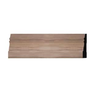 WM631 0.56 in. D x 3.25 in. W x 6 in. L Wood (Walnut) Baseboard Moulding Sample