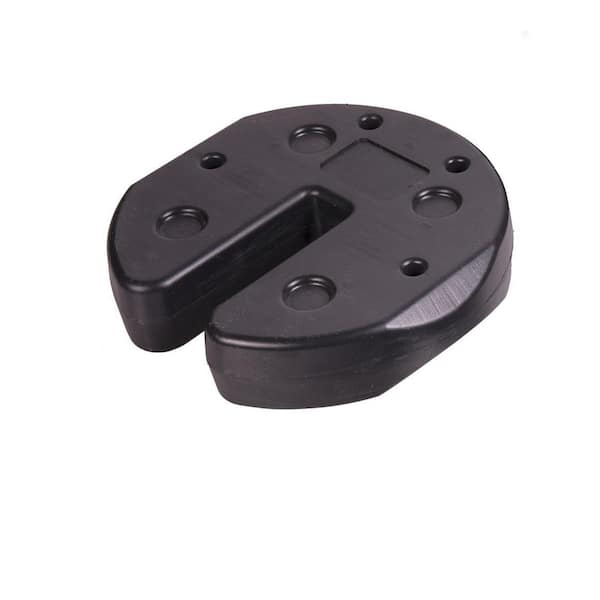 (Set of 4) 40 lbs. Plastic Patio Umbrella Base in Black