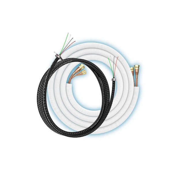 35 ft. Pre-Charged 1/4 in. x 3/8 in. No-Vac QuickConnect Line Set w/ DIY Pro Cable R454B -5th Gen DIY Mini-Split Systems