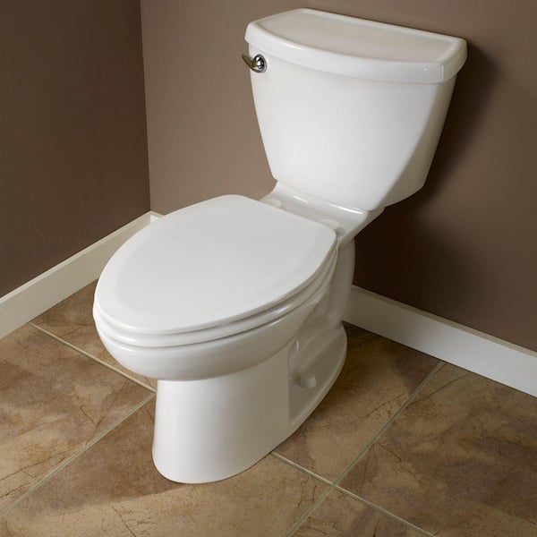 American Standard Cadet 3 FloWise 10 in. Rough-In 2-Piece 1.28 GPF Single Flush Elongated Toilet in White