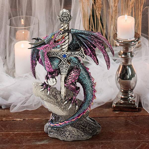 Design Toscano Dragon Blade Novelty Statue QS92707 - The Home Depot