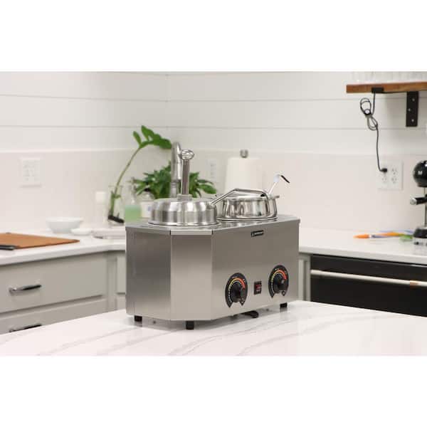 Pro-Style 6 L Ladle Pump Warmer with 2 Crocks Pro-Style 6 L Ladle Pump Warmer with 2 Crocks