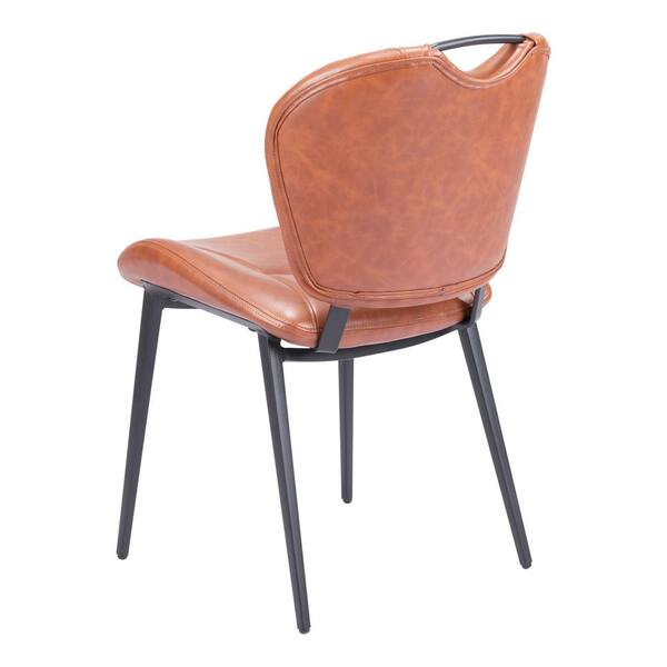 ZUO Terrence Vintage Brown 100% Polyurethane Dining Chair