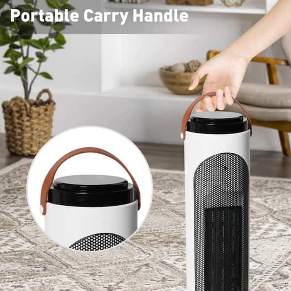 Portable Space Tower 2024 Heater With Remote Control ECO Thermostat 24-Hour Timer