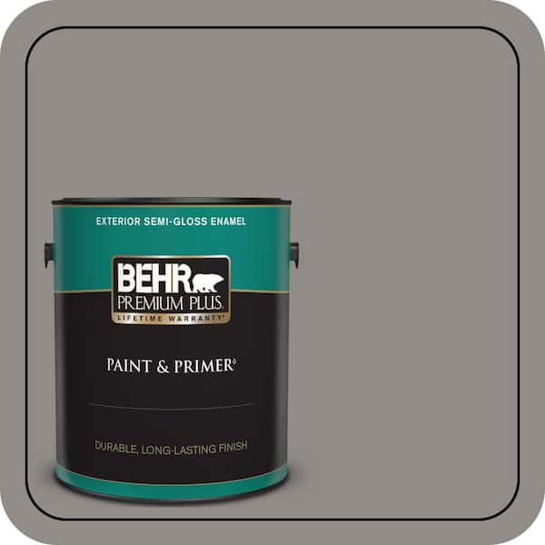 BEHR PREMIUM PLUS 1 gal. #790F-4 Creek Bend Semi-Gloss Enamel Exterior Paint & Primer