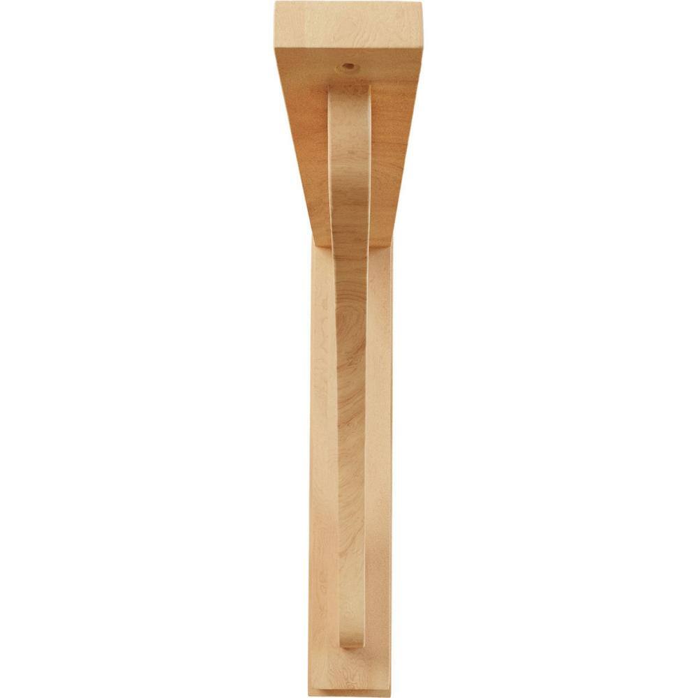 Red Oak 14.25" Hand-Carved Shelf Bracket