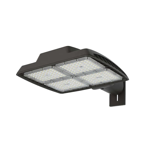 Commercial Electric 1300W Equivalent Integrated LED Commercial Bronze Dusk to Dawn Area Light, 21,000 Lumens, 4000K