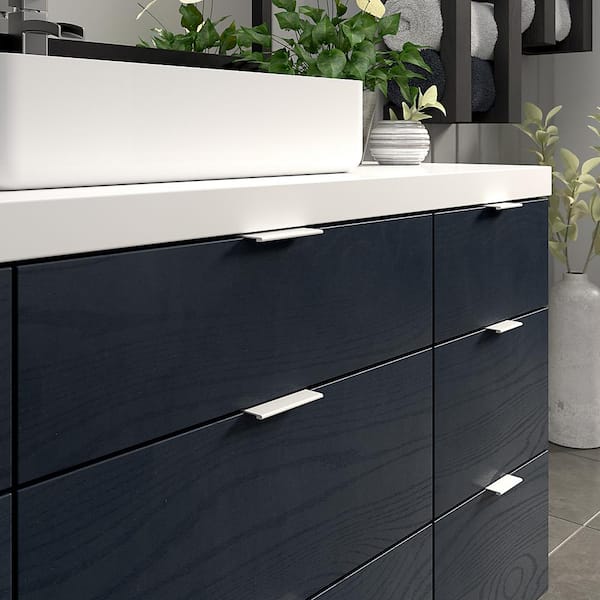 Lincoln Collection 3-1/8 in. (80 mm) Modern White Cabinet Egde Pull