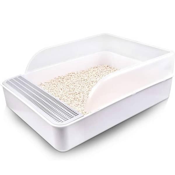 16.4 x 6.7 in. Platic Animal Litter Box Potty Trainer for Small Animals, 1-Pack