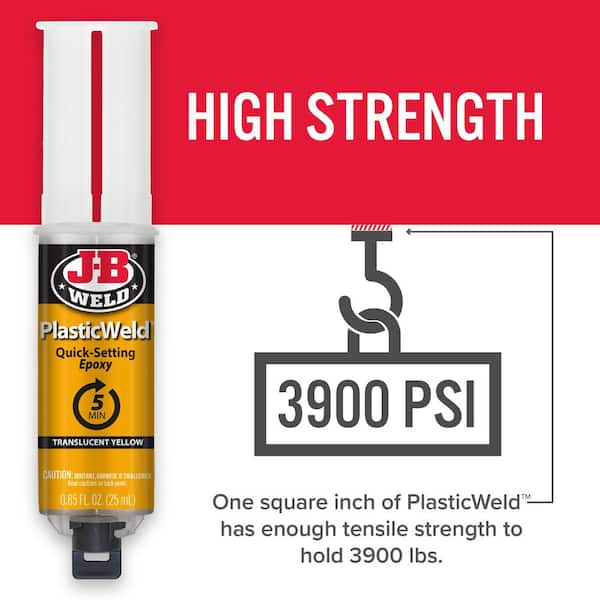 J-B Weld PlasticWeld Syringe 50132 - The Home Depot