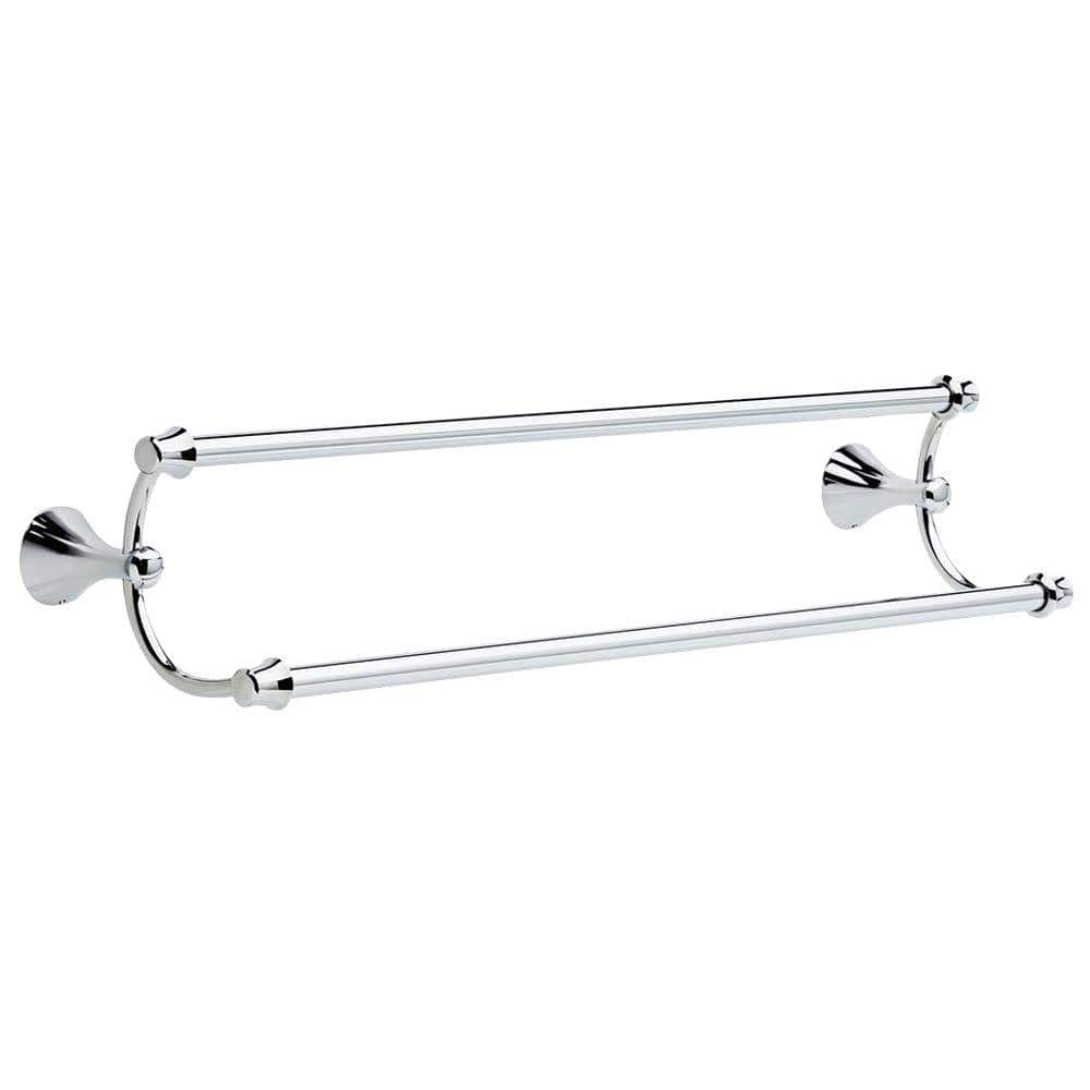 Delta Addison 24 In Double Towel Bar In Chrome 79225 The Home Depot   Chrome Delta Towel Bars 79225 64 1000 