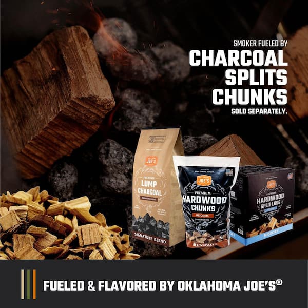 OKLAHOMA JOE'S Longhorn Reverse Flow Offset Charcoal Smoker and