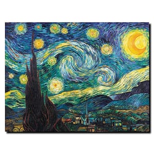 14 in. x 19 in. Starry Night Canvas Art