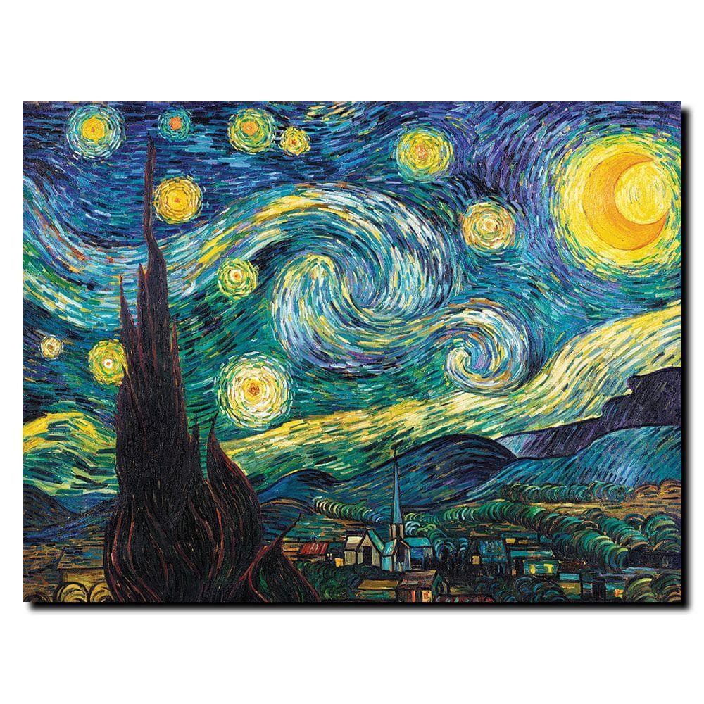 Vincent Van Gogh Starry Night 18x24 Canvas Art
