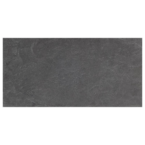 Ivy Hill Tile LithoTech Graphite Gray 6 in. x 0.35 in. Matte Porcelain Floor and Wall Tile Sample