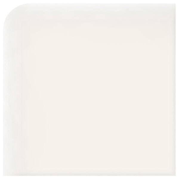 Daltile Modern Dimensions Gloss Arctic White 2-1/8 in. x 2-1/8 in. Ceramic Surface Bullnose Corner Wall Tile-DISCONTINUED
