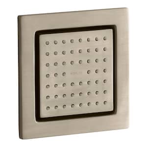 WaterTile 4-7/8 in. Square 2.5 GPM 54-Nozzle Body Spray with Soothing Spray in Vibrant Brushed Bronze