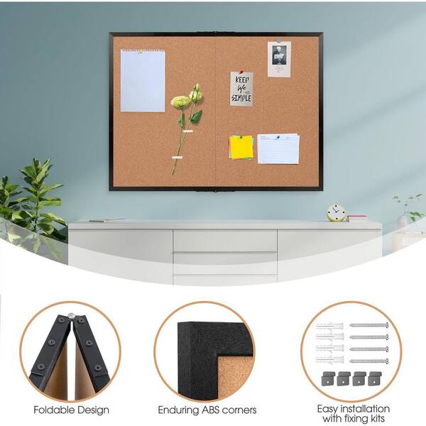 Cork Boards For Wall 24" X 36", 1 Pack Extra Wide Wooden Framed Bulletin Board, Large Cork Board - View #7