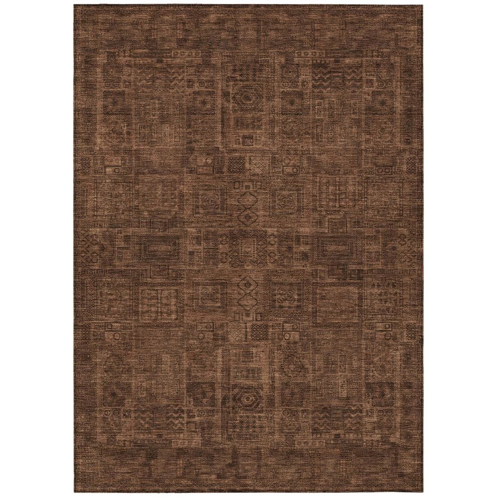 Chantille Machine Washable Indoor/Outdoor Abstract ACN2805 Paprika 8 ft. x 10 ft. Area Rug price history on PriceWatchPro
