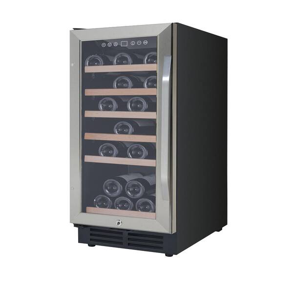 Avanti 15 In 28 Bottle Wine Cooler Wcf281e3ss The Home Depot