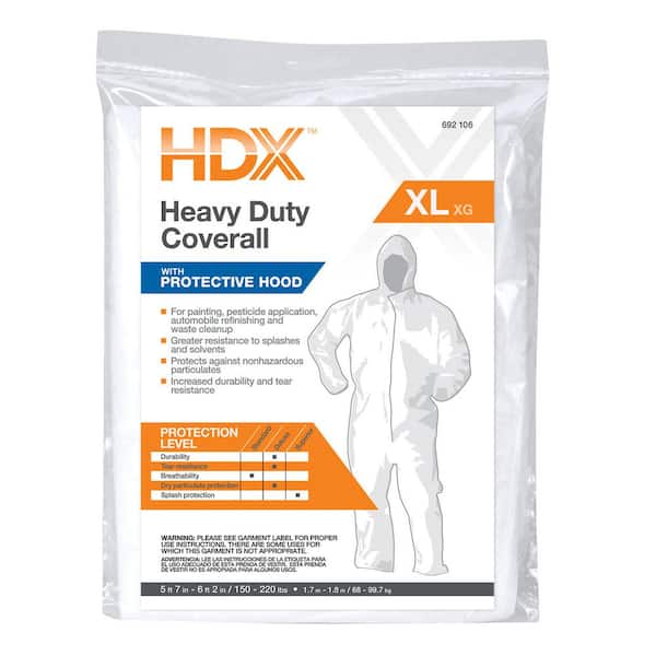 HDX XL Heavy Duty Painters Coverall with Hood