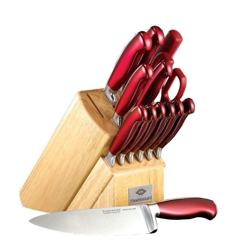 HAMPTON SIGNATURE 14-Knife Stainless Steel Knife Block