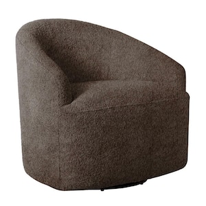 Bonn Chocolate Microfiber Arm Chair with Upholstered 360 Degree