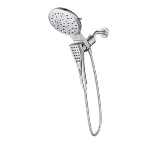 Verso 8-Spray Dual Wall Mount Fixed and Handheld Shower Head 1.75 GPM in Chrome