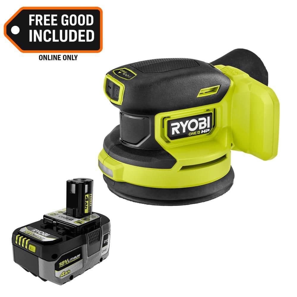 ONE+ HP 18V Brushless Cordless Compact Random Orbit Sander with 4.0 Ah HIGH PERFORMANCE Battery price history on PriceWatchPro