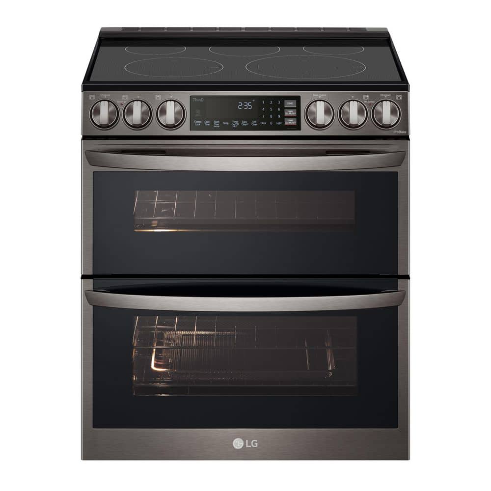 LG Smart Electric Double Oven Slidein Range With InstaView®, ProBake