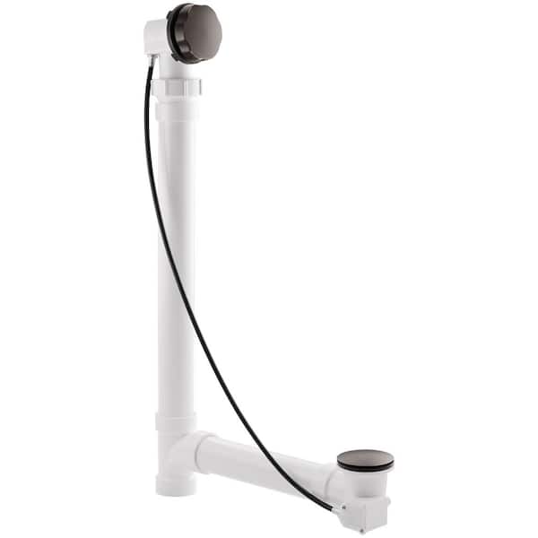 KOHLER Clearflo 27 in. Cable Bath Drain in Matte Black