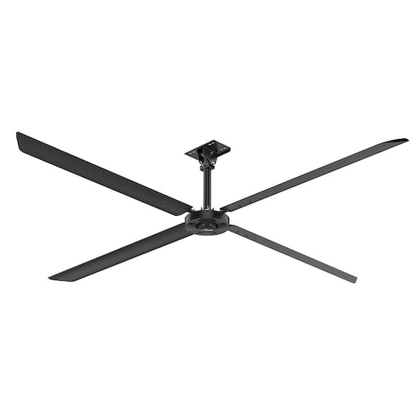 Hunter Industrial XP 14 ft. 110-Volt Single Phase HVLS Indoor Anodized Black Shop Ceiling Fan with Wall Control