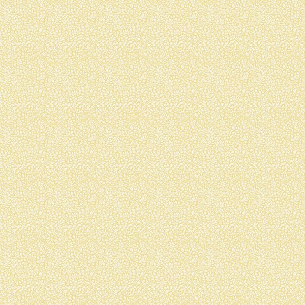 Miniatures 3 Collection Yellow Full Mini Floral Trail Matte Finish Vinyl on Non-woven Non-pasted Wallpaper Sample