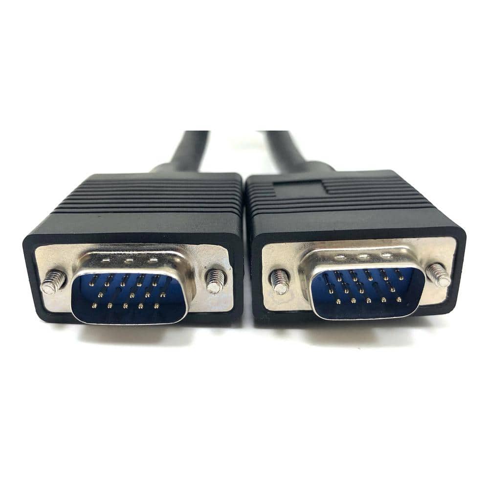 Discontinued by Manufacturer CC320M1-15 QVS High-Performance Ultra Thin VGA/QXGA HD15 Male To Female Tri-Shield Cable 