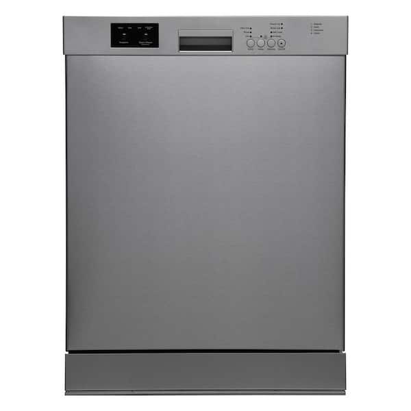 Danby 24 in. Front Control Standard Built-in Dishwasher in Stainless Steel with 4-Cycles, 51 DBA