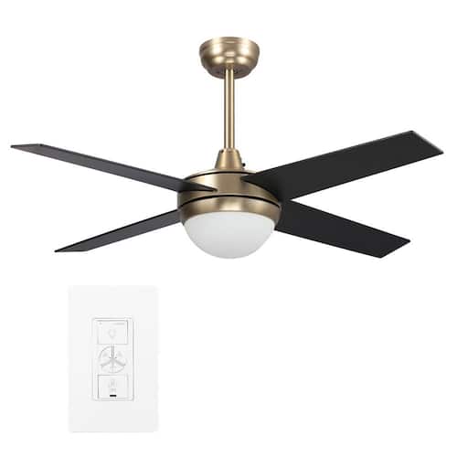 Nova 48 Integrated LED Indoor Gold Smart Ceiling Fan with