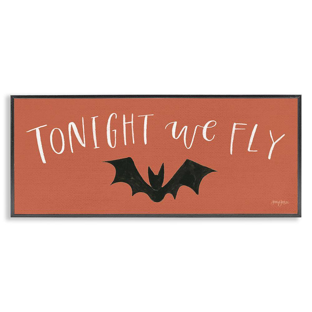 Tonight We Fly Halloween by Jenaya Jackson 1-Piece Framed Graphic Print Typography Poster Art Print 30 in. x 13 in. price history on PriceWatchPro
