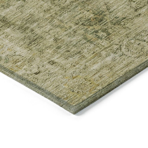 Chantille Machine Washable Indoor/Outdoor Abstract ACN1773 Green 3 ft. x 4 ft. Area Rug