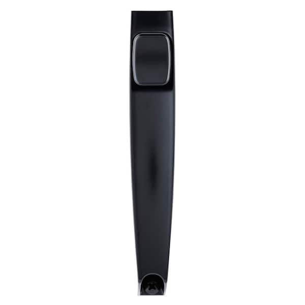Tie Down Push Button Door Latch for Screen and Storm Doors, Black