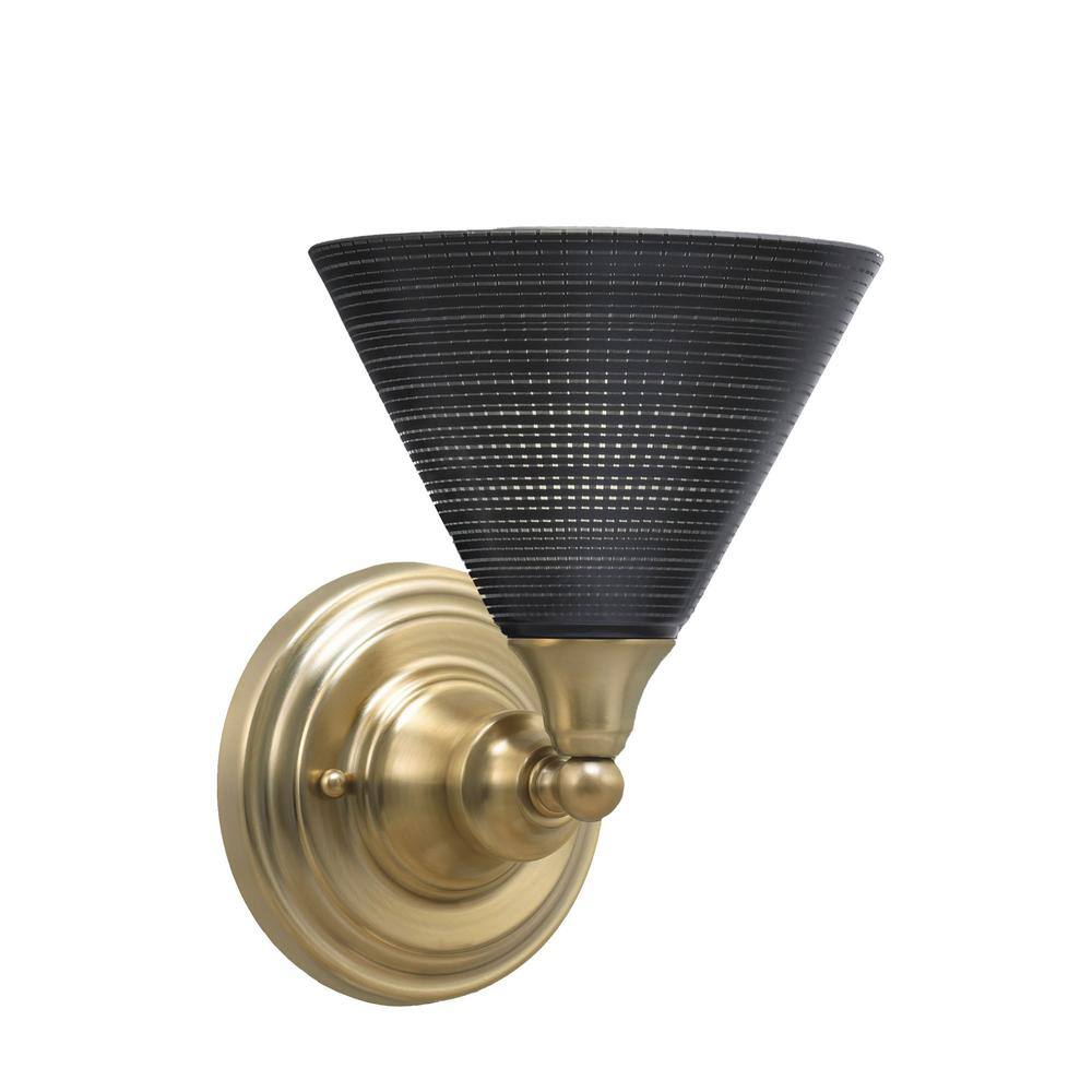 Matrix Decor 7-in W 1-Light Brass Modern/Contemporary LED Wall