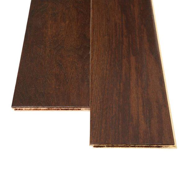 tobacco barn laminate flooring Bruce American Vintage Scraped Tobacco Barn 3/8 in. T x 5 in. W x Varying L  Engineered Hardwood Flooring (25 sq. ft. / case) EAMV5TB