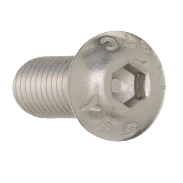 Everbilt 3/8 in.-16 x 1 in. Hex Button Head Stainless Steel Socket Cap Screw  827768 - The Home Depot