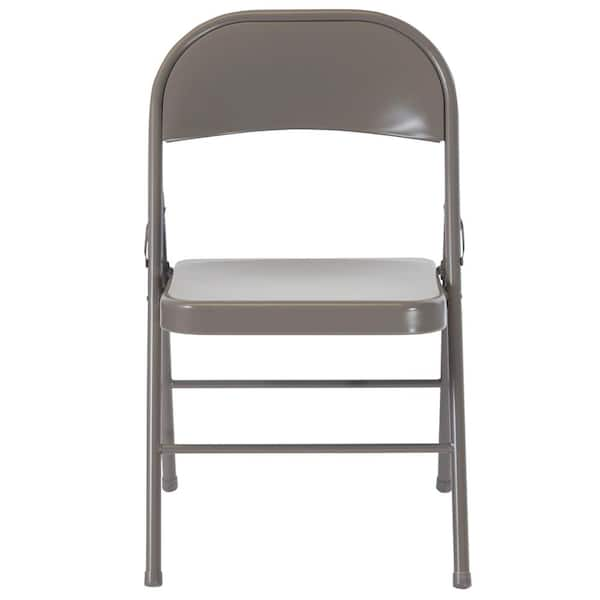 Carnegy Avenue Gray Metal Folding Chair 2 Pack CGA BD 275019 GR HD   Gray Carnegy Avenue Folding Chairs Cga Bd 275019 Gr Hd 64 600 