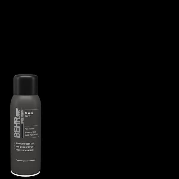 BEHR PREMIUM 12 oz. Black Gloss Interior/Exterior Spray Paint and